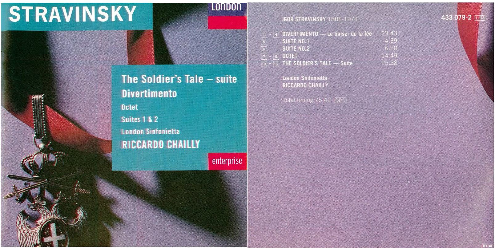 STRAVINSKY - L'Histoire du Soldat Suite Divertimento