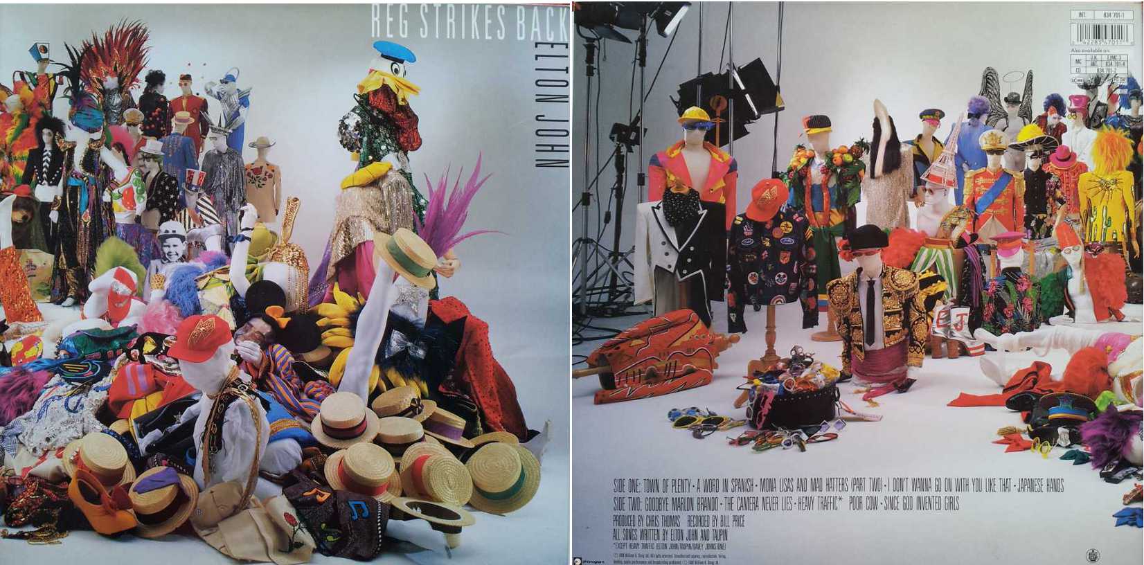 ELTON JOHN - Reg Strikes Back (LP/Vinile 33 giri) USATO BUONO