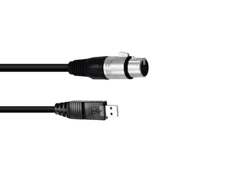 Cavo interfaccia USB/XLR femmina 5 metri Cavo interfaccia USB/XLR femmina 5 metri