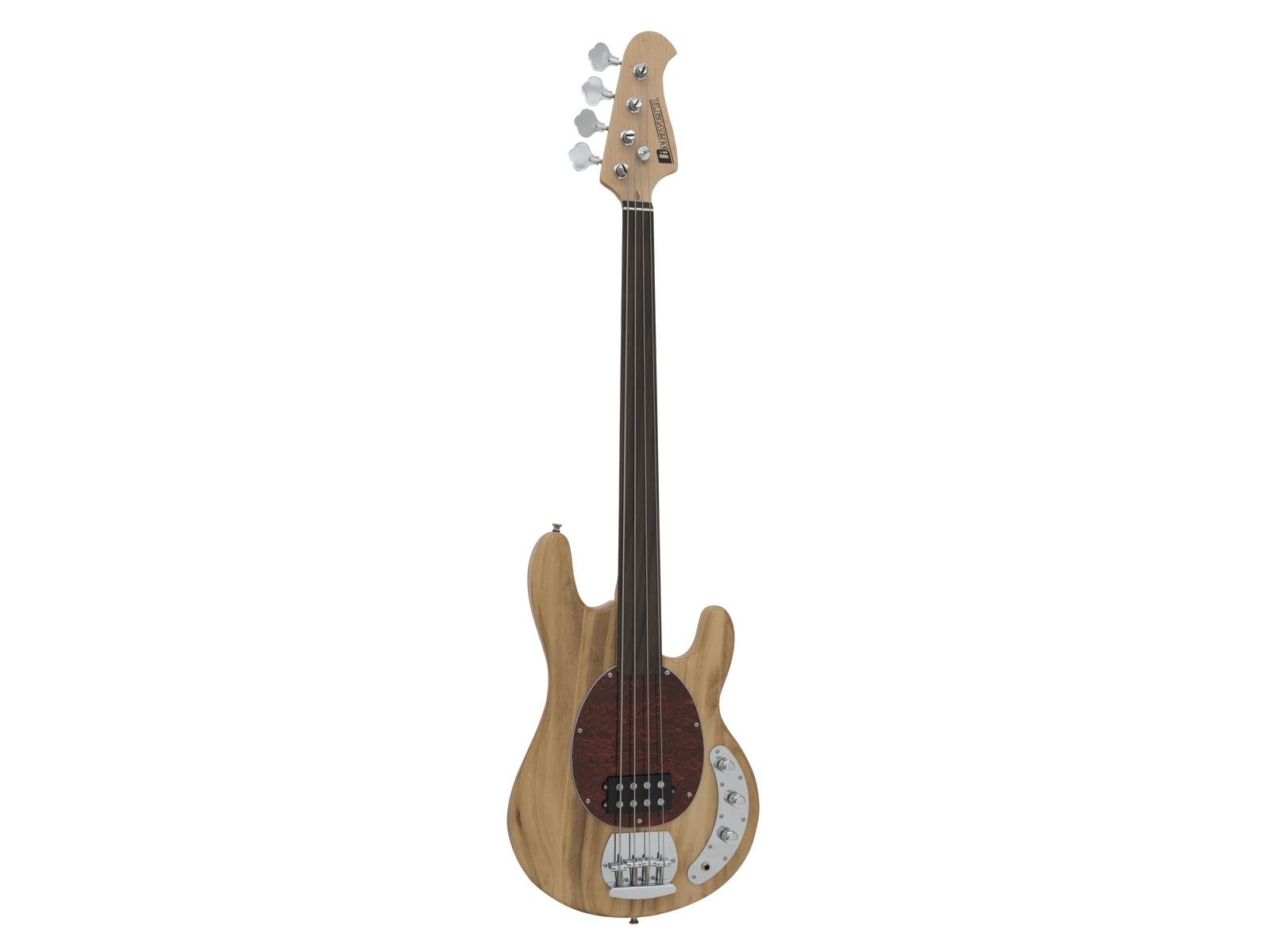 Basso elettrico fretless 4 Corde stile Music Man Dimavery MM-501 Basso elettrico fretless 4 Corde stile Music Man Dimavery MM-501