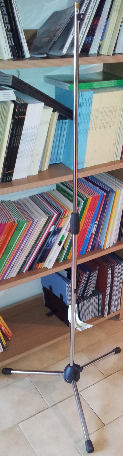 Quik Lok A344 CH - Asta microfono Dritta Cromata