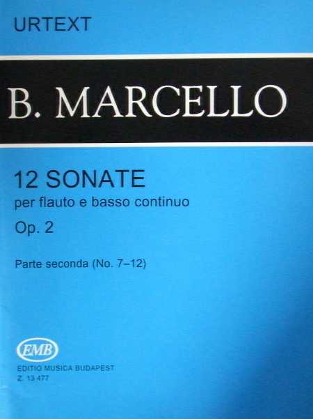 MARCELLO - 12 sonate per flauto e basso continuo. Parte seconda
