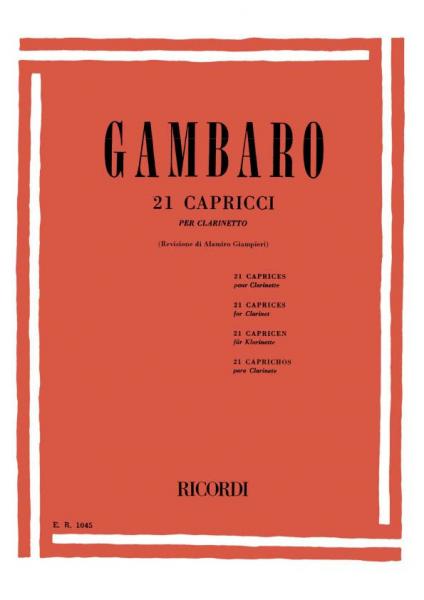 GAMBARO - 21 Capricci