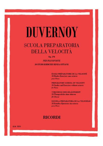 DUVERNOY - Scuola preparatoria della velocità op. 276 DUVERNOY - Scuola preparatoria della velocità op. 276