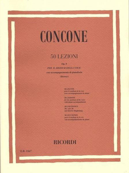 CONCONE G. - 50 lezioni di canto op.9 - Clicca l'immagine per chiudere