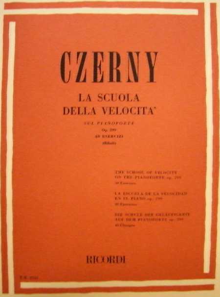CZERNY - La scuola della velocita' sul pianoforte. Op 299 CZERNY - La scuola della velocita' sul pianoforte. Op 299