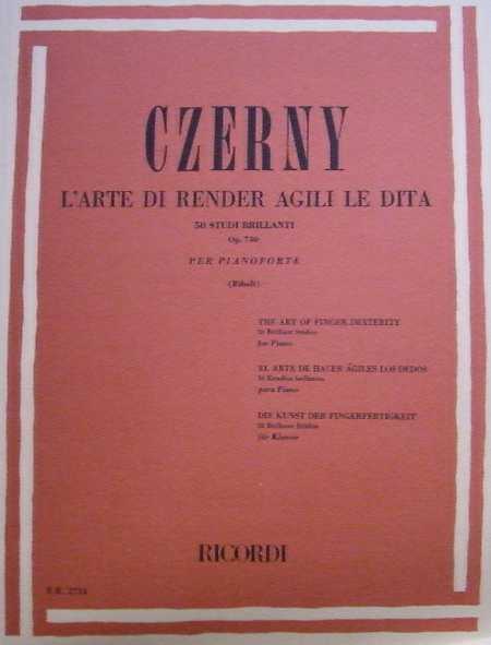 CZERNY - L'arte di rendere agili le dita Op.740 CZERNY - L'arte di rendere agili le dita Op.740