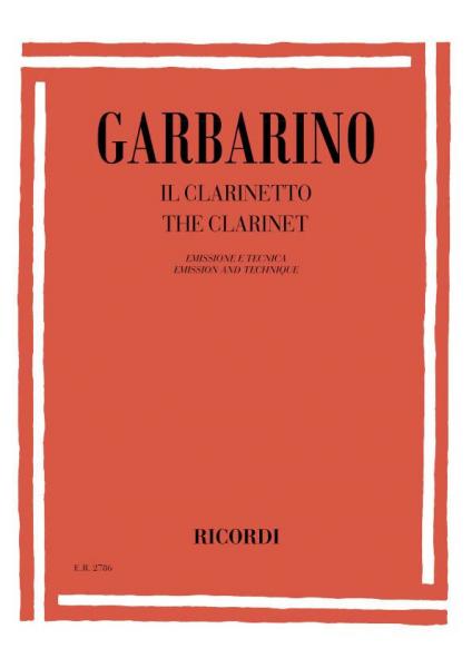 GARBARINO - Il Clarinetto Emissione e Tecnica