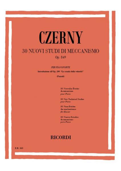CZERNY - 30 Nuovi Studi di Meccanismo op.849 CZERNY - 30 Nuovi Studi di Meccanismo op.849