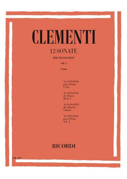 CLEMENTI - 12 sonate Vol.I (1-6) CLEMENTI - 12 sonate Vol.I (1-6)