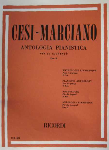 CESI-MARCIANO - Antologia pianistica per la gioventù Fasciolo II