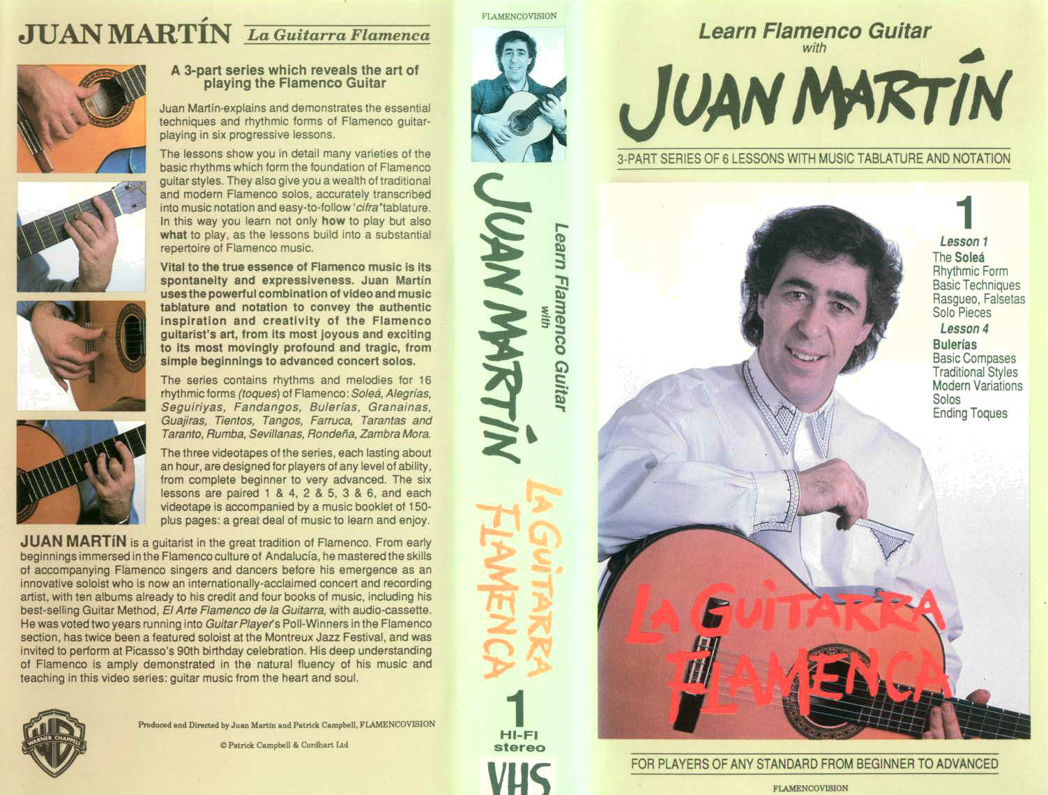 J. Martin - La Guitarra Flamenca / videocassetta VHS