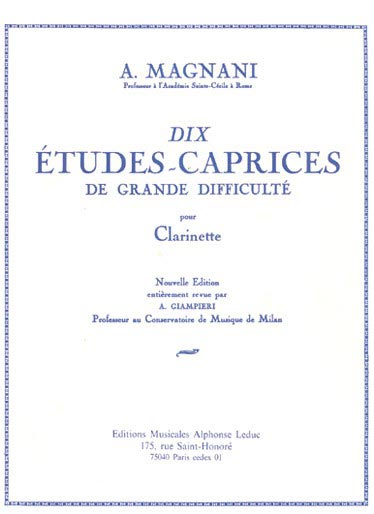 MAGNANI - 10 tudes-Caprices De Grande Difficult