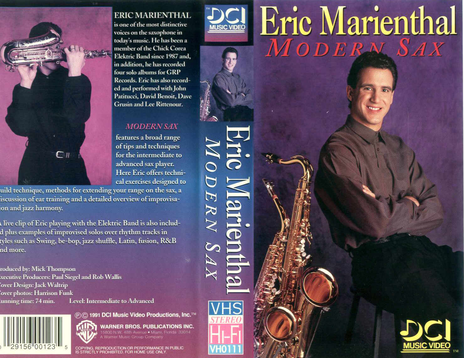 E. Marienthal / Modern Sax - videocassetta VHS