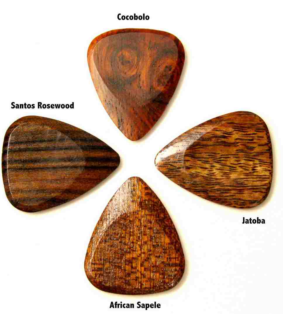 Set di plettri in legno per ACUSTICA