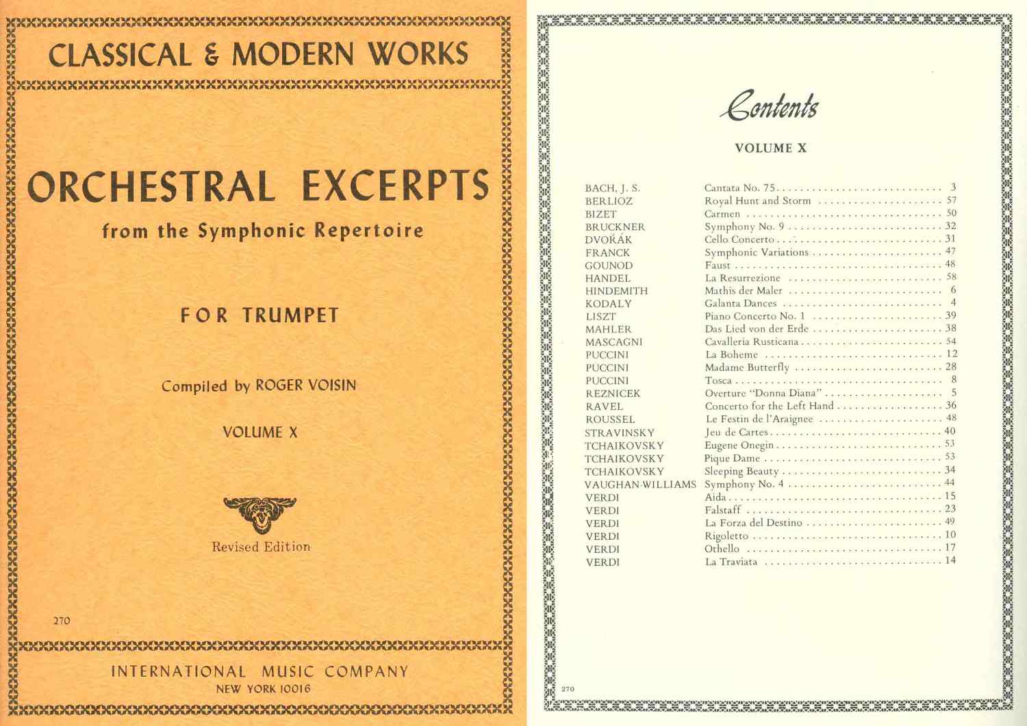 AA. VV. - Orchestral Excerpts For Trumpet Volume 10