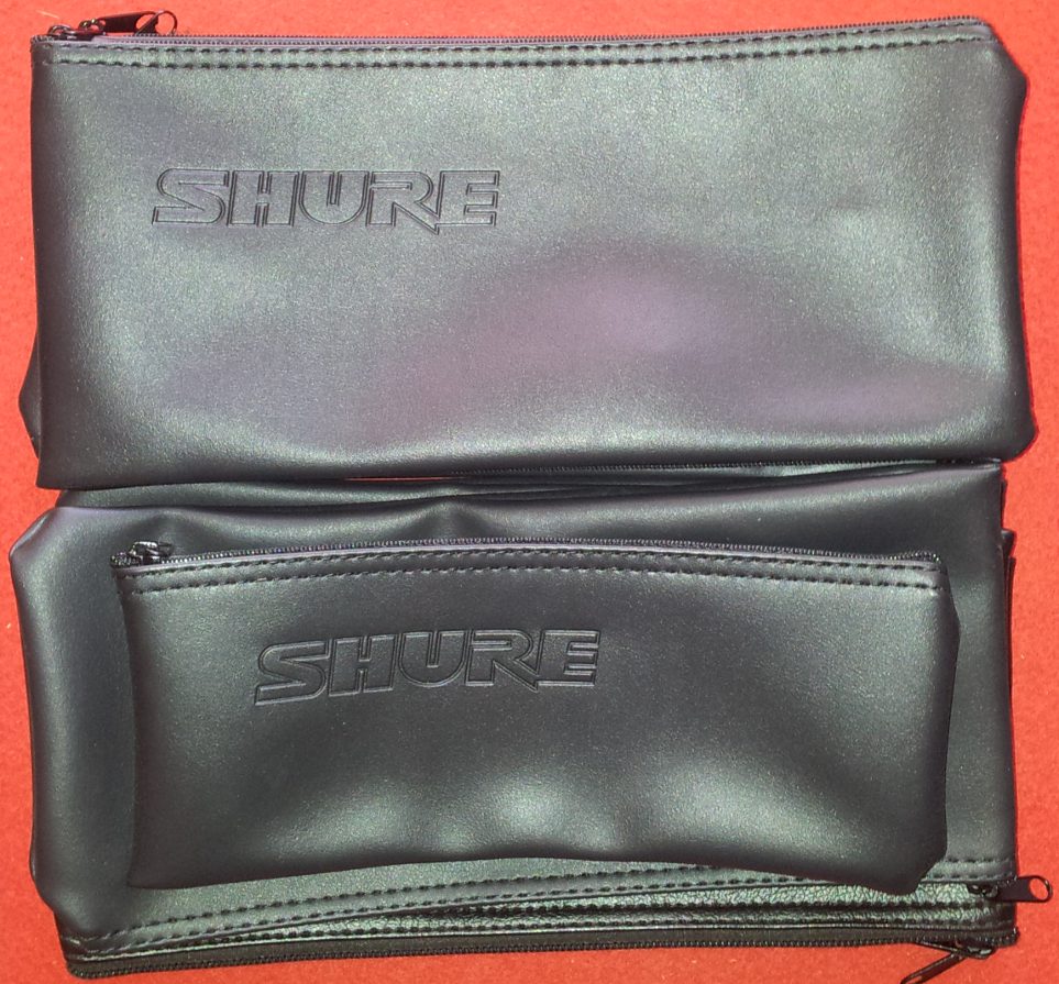 Borsa Nera per Microfono in Pelle