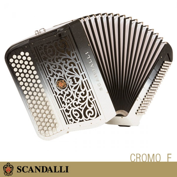 Scandalli Fisarmonica Bassi Standard Cromo F