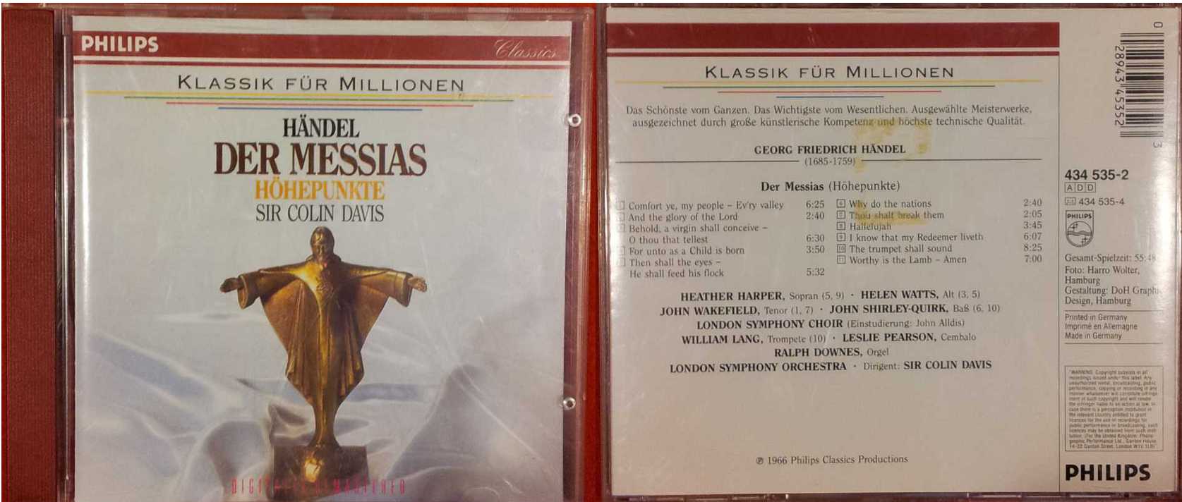 HANDEL - Der Messias USATO BUONO