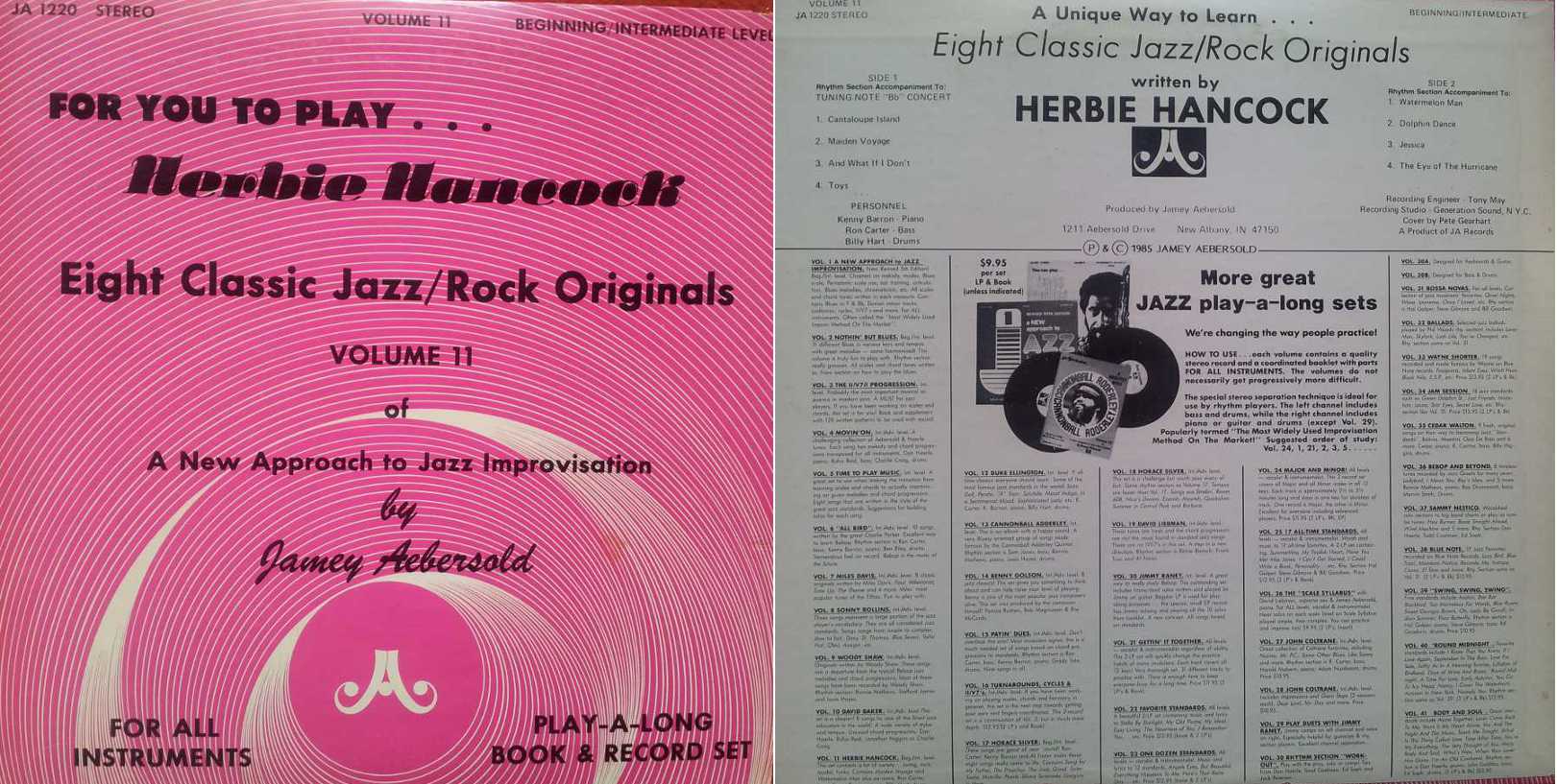 JAMEY AEBERSOLD - Herbie Hancock LP/Vinile 33 giri) USATO BUONO