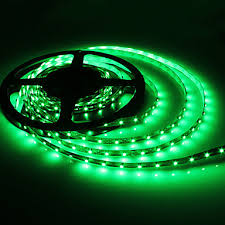 Striscia Strip LED Verde 5 metri Impermeabile IP65 + ALIMENTATOR