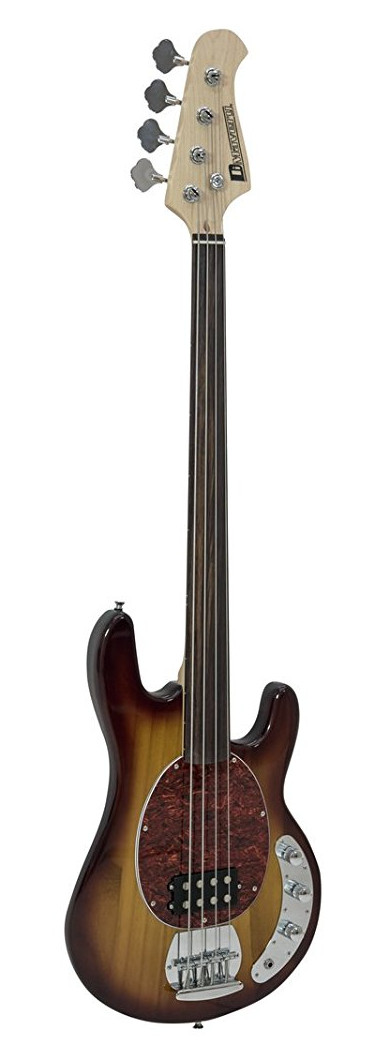 Basso elettrico fretless 4 Corde stile Music Man Dimavery MM-501 Basso elettrico fretless 4 Corde stile Music Man Dimavery MM-501