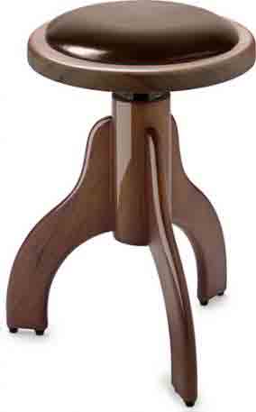 Sgabello in Sky Marrone Colore Noce Lucido Sgabello in Sky Marrone Colore Noce Lucido