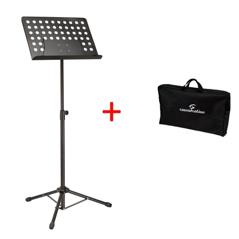 Leggio in lamiera forata con borsa Soundsation SPMS-250+BAG