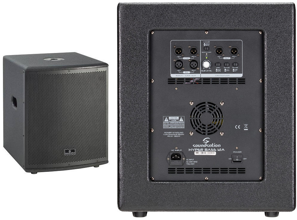Soundsation HYPER BASS 12A subwoofer amplificato 900W Soundsation HYPER BASS 12A subwoofer amplificato 900W