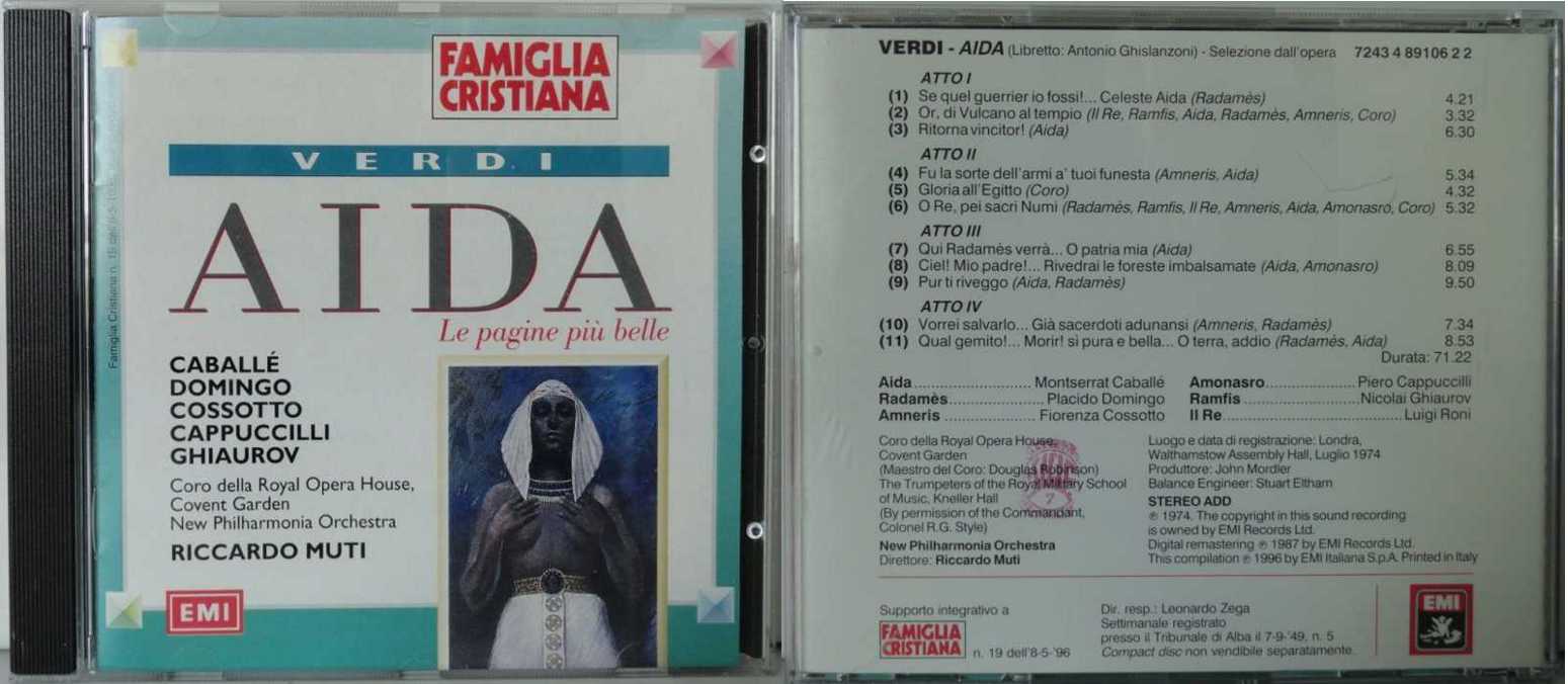 GIUSEPPE VERDI - Aida Le Pagine piu Belle USATO BUONO
